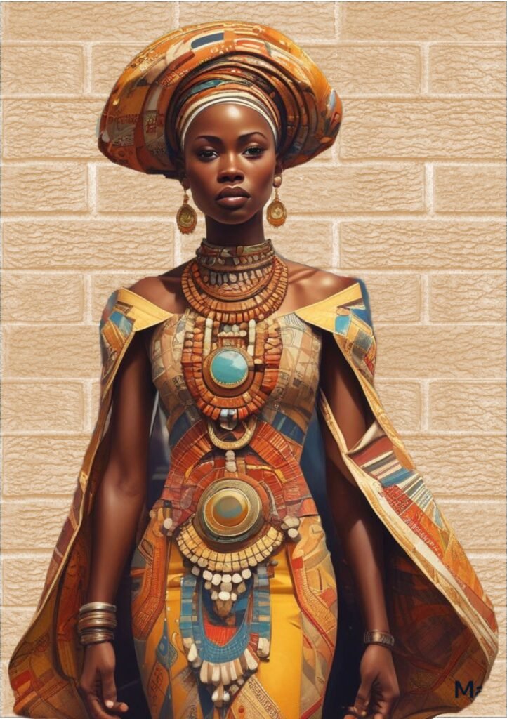 Merging African Contemporary Fashion with Traditional Elements, 